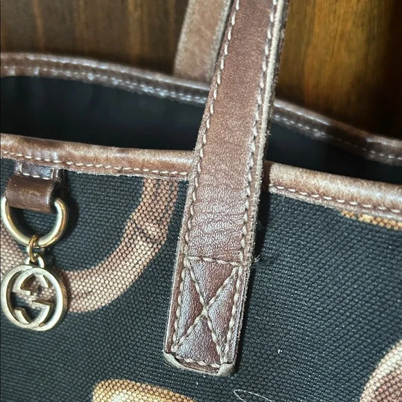 Gucci Black and Brown Tote Bag - Picture 6 of 16